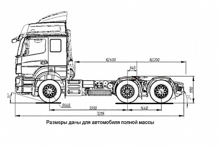 Камаз 5490 чертеж